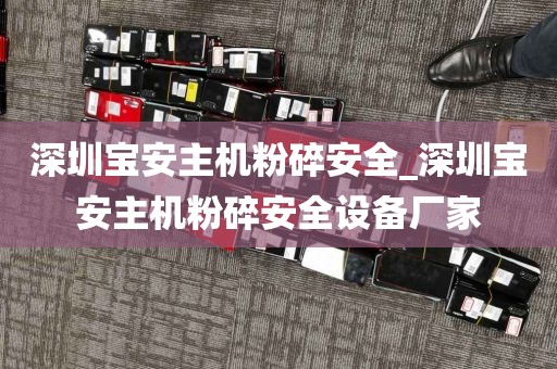 深圳宝安主机粉碎安全_深圳宝安主机粉碎安全设备厂家